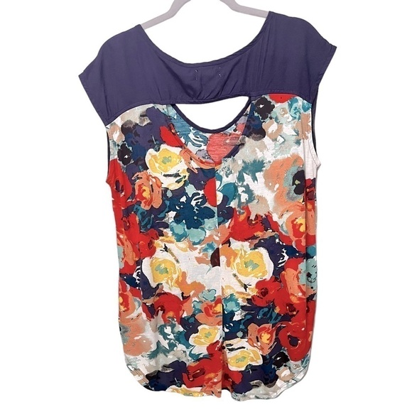 Porridge Anthropologie Floral
Open Back Cap Sleeve Shirt size M - Picture 2 of 5